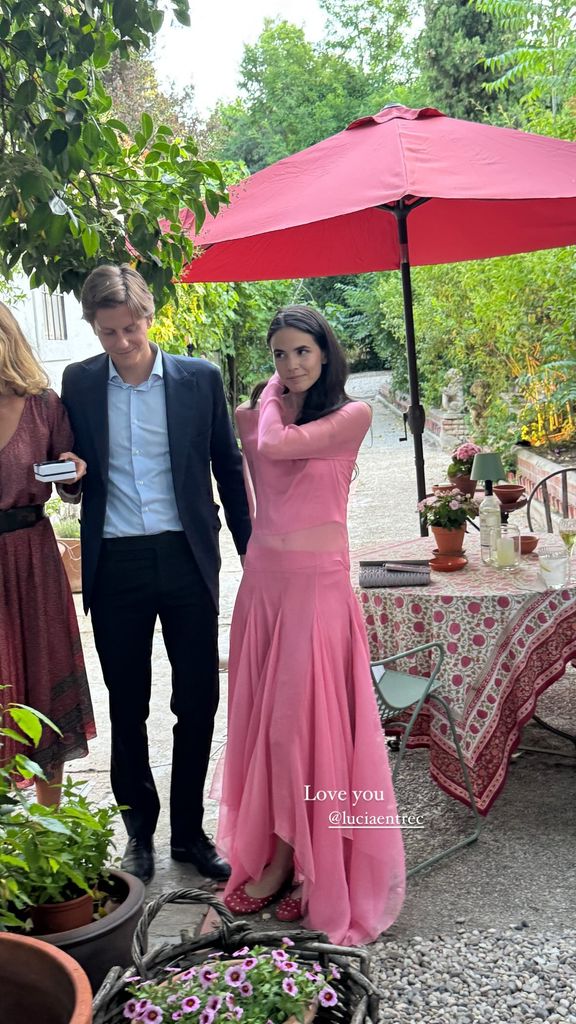 Lucía Entrecanales y su novio, Laszlo Bene