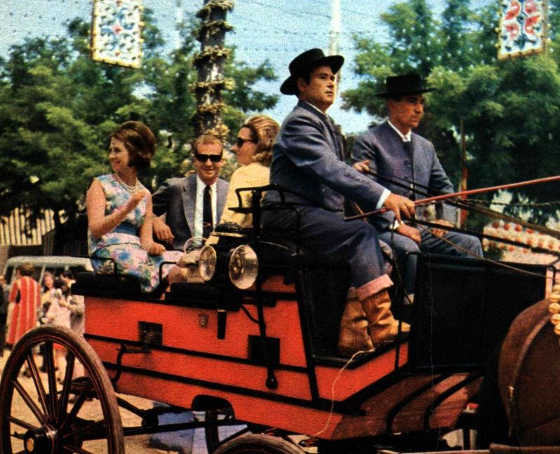 Don Juan Carlos y doña Sofía, en la Feria de Abril en los años 70