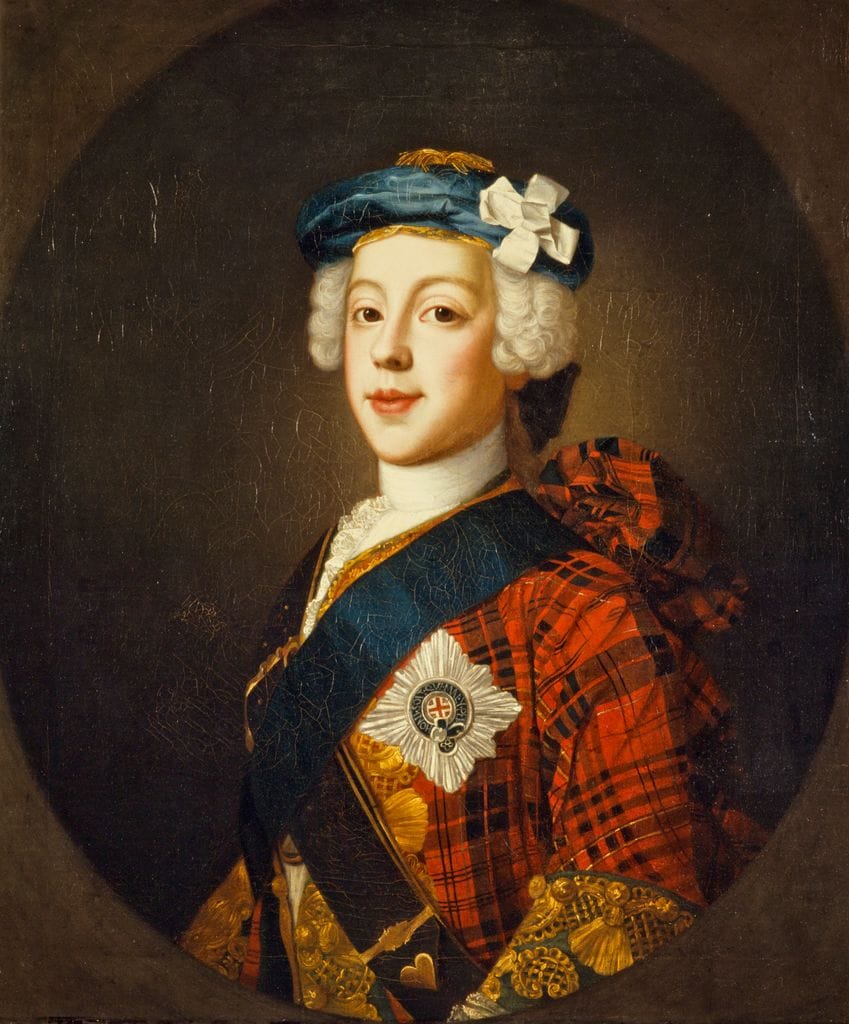 Retrato del príncipe Carlos Eduardo Estuardo, por William Mosman, 1750.