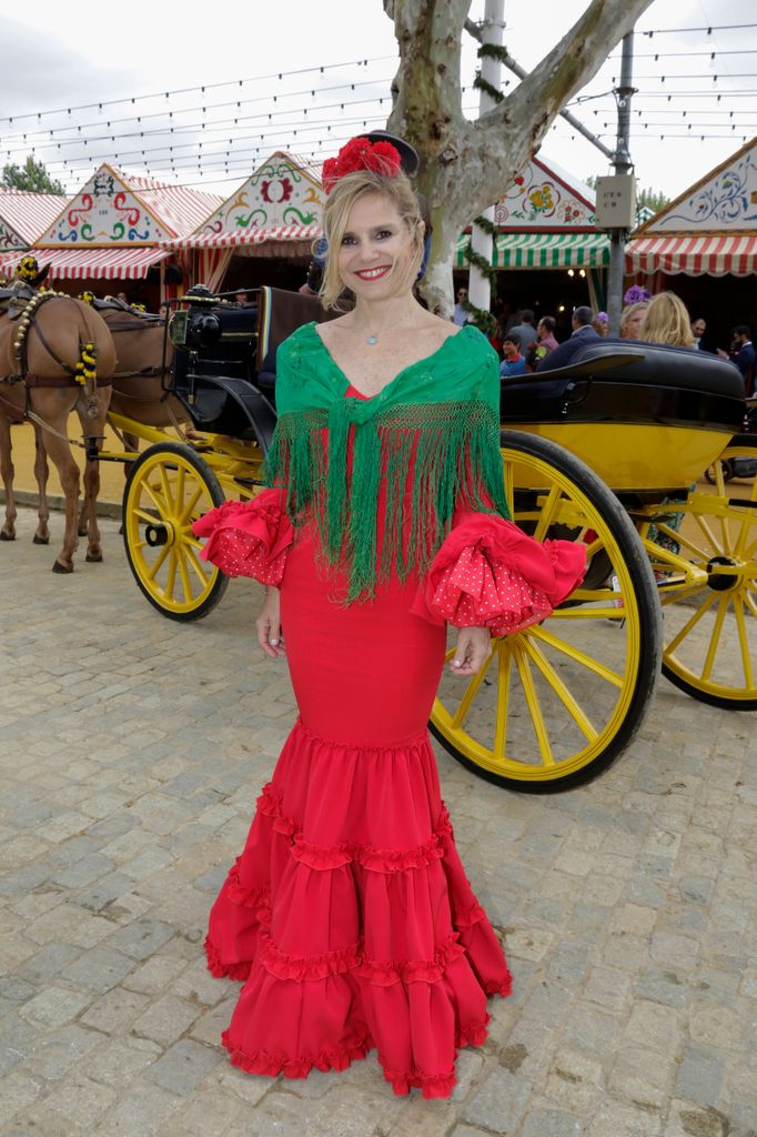 Eugenia Martínez de irujo en la Feria de Abril de Sevilla en 2017