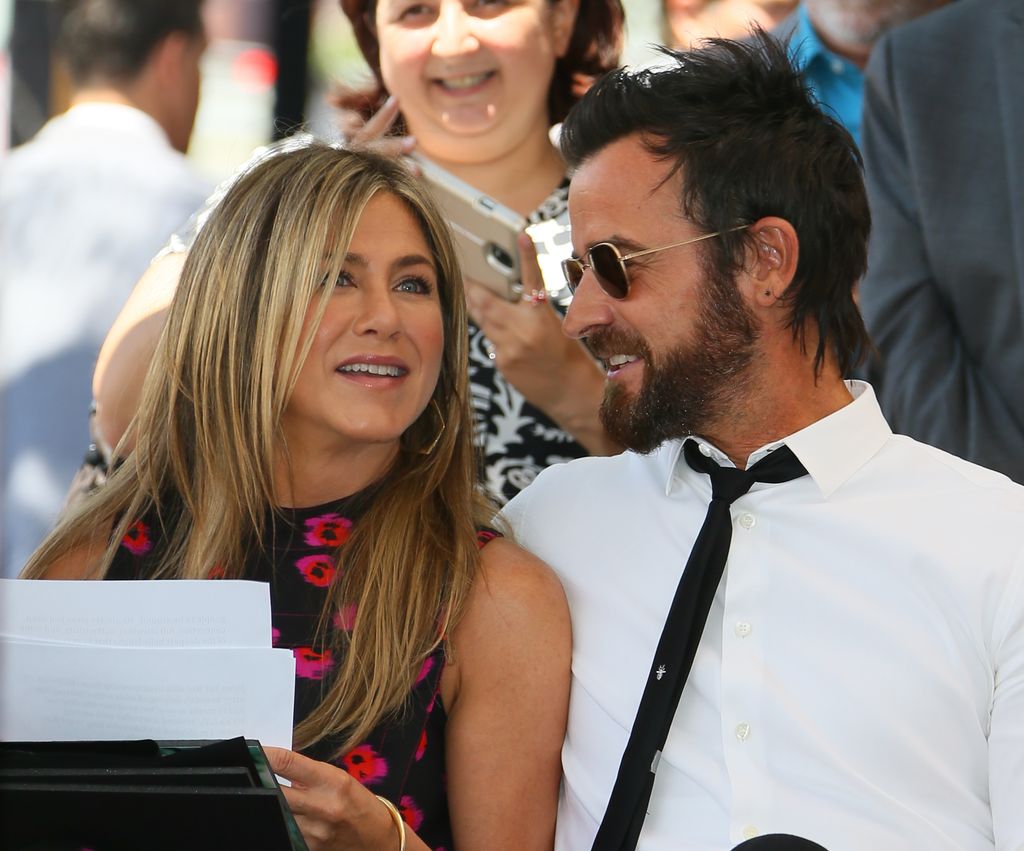 Jennifer Aniston y Justin Theroux en 2017
