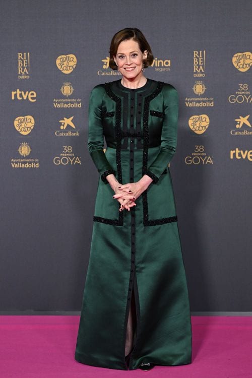Sigourney Weaver posa ante los fotógrafos