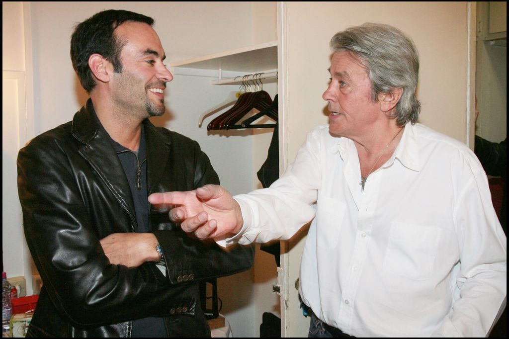 Anthony Delon junto a su padre