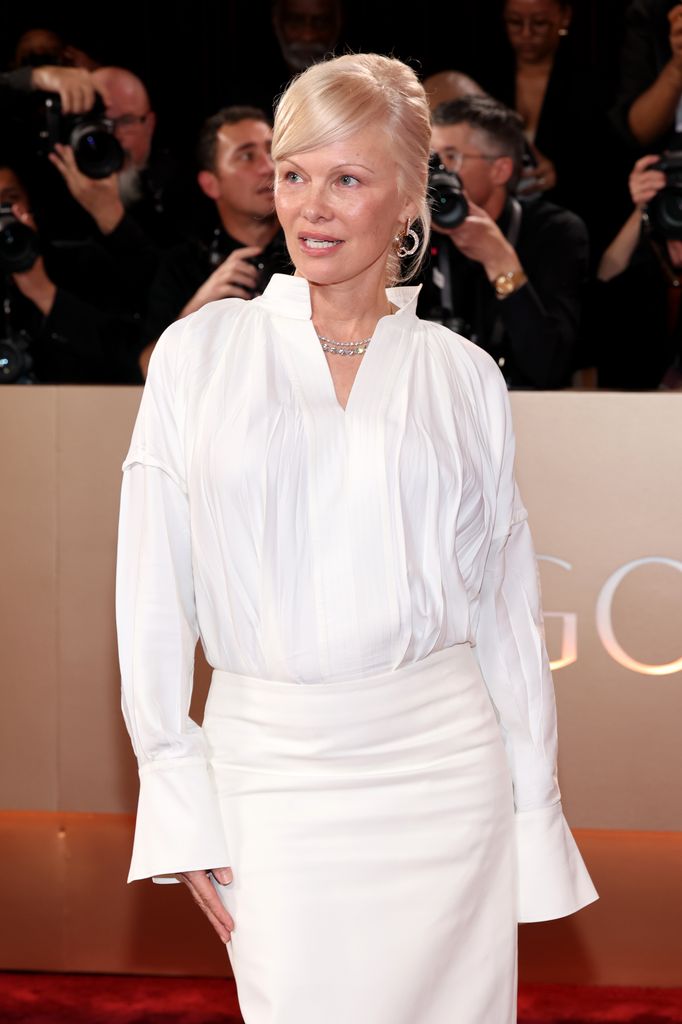 Pamela Anderson en los Globos de Oro