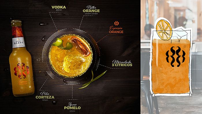 Cóctel con vodka, de Manu Iturregi, como postre