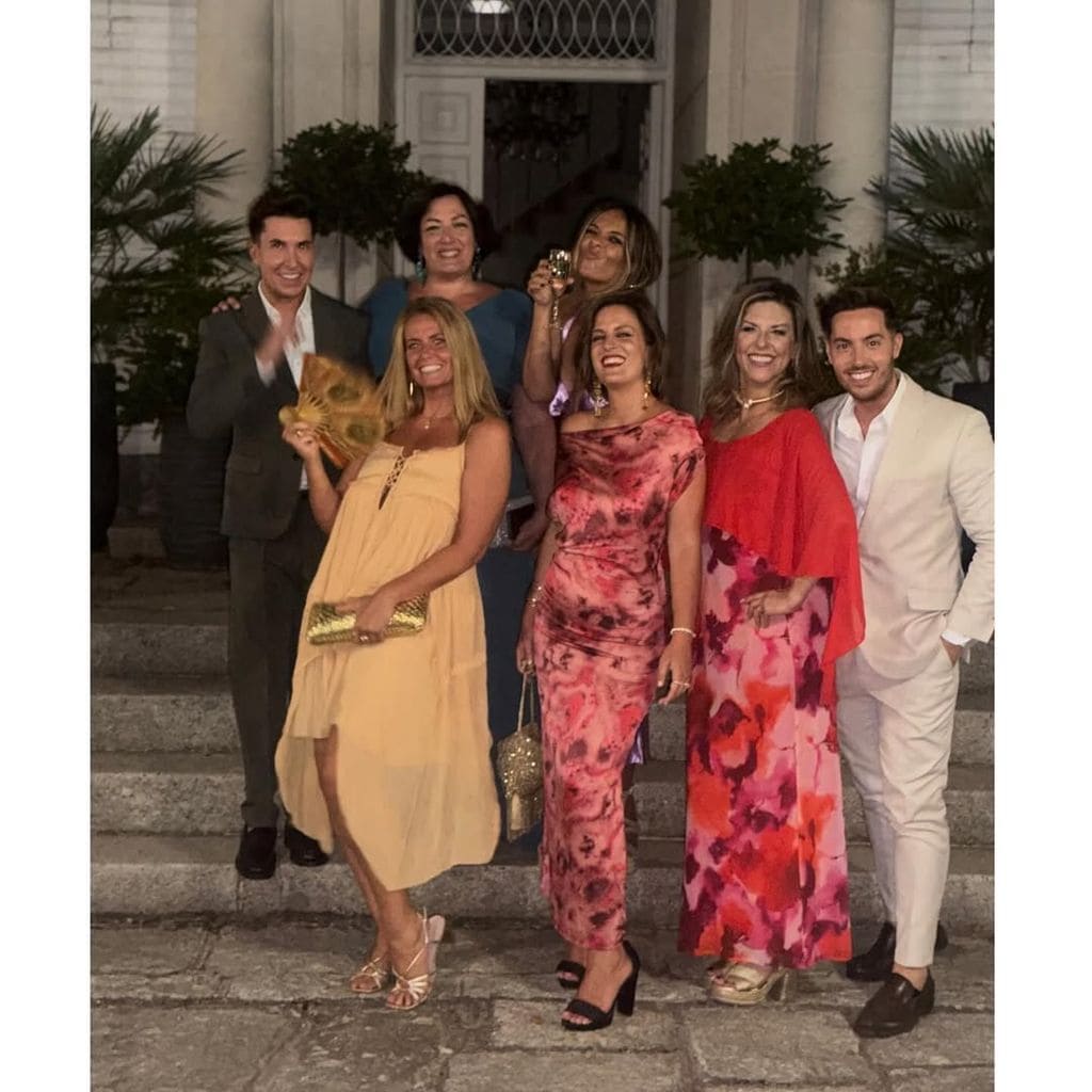 La periodista Leticia Requejo en la boda de María Serrano
