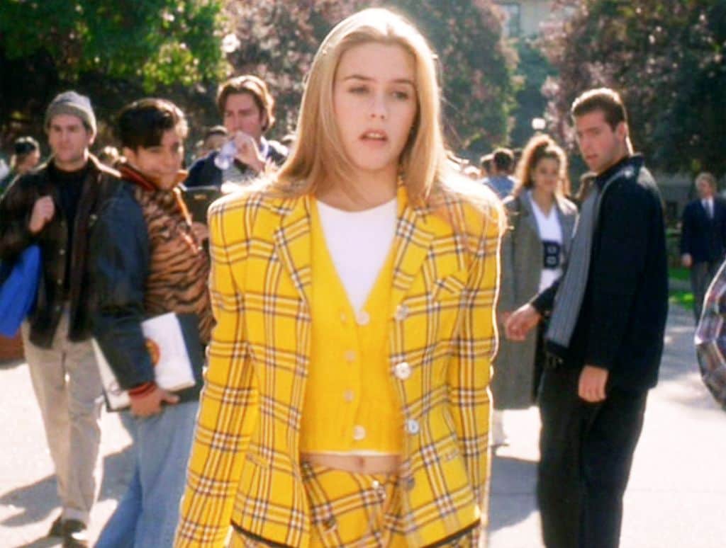 Alicia Silverstone (como Cher Horowitz) en la película Clueless