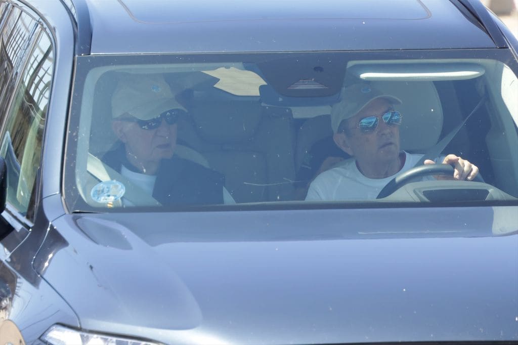 El rey Juan Carlos junto a Pedro Campos