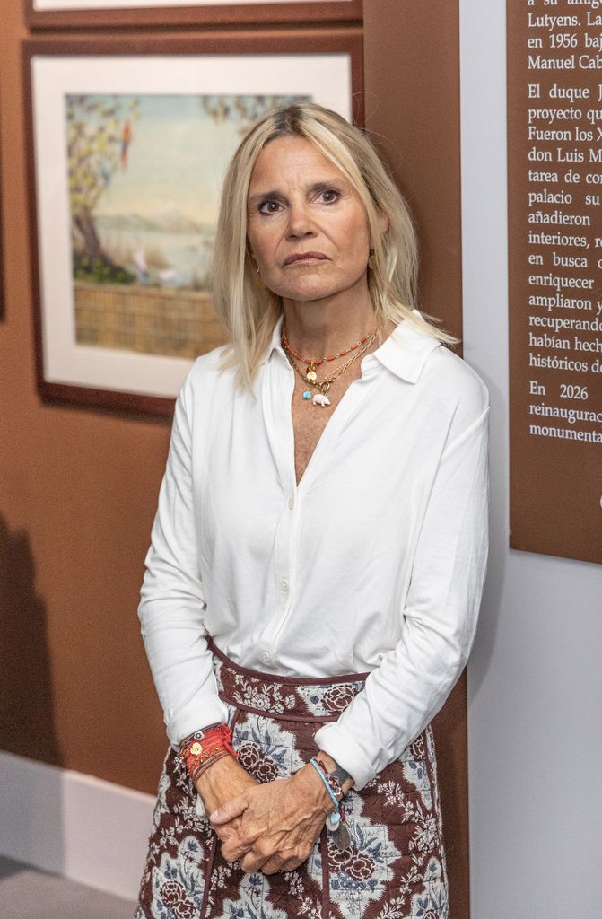 Eugenia Martínez de Irujo en la exposición 'Cayetana, Grande de España', presentada este miércoles 30 de septiembre de 2026 en el palacio de Liria de Madrid