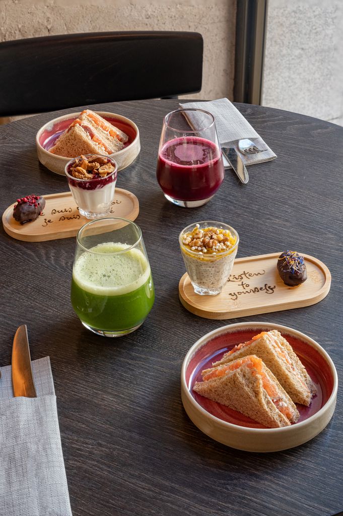 Smoothies y platos saludables