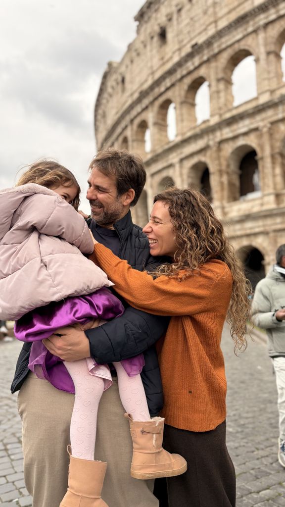 La familia de Mar López, de viaje juntos