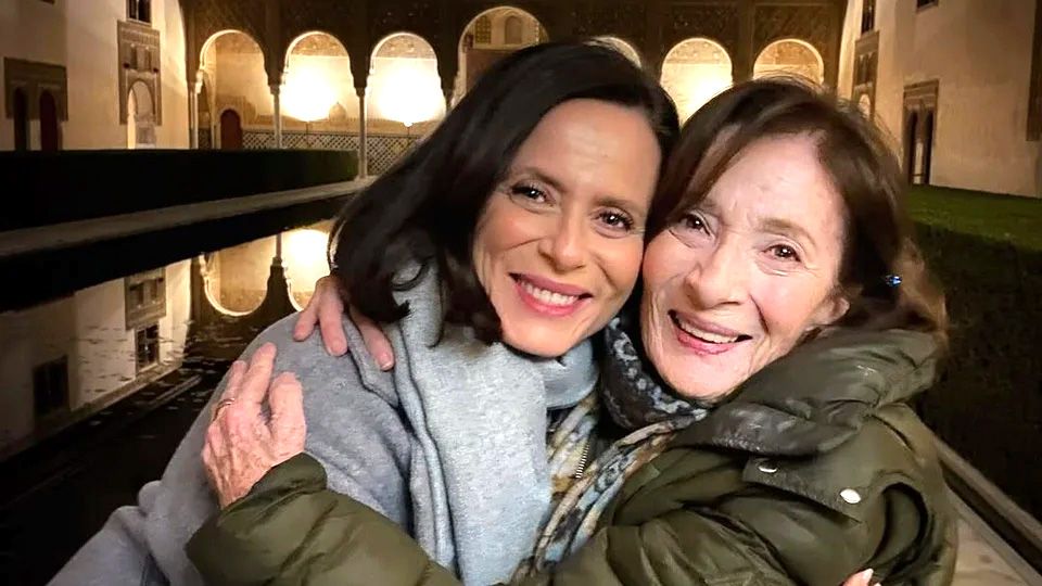 Aitana Sánchez-Gijón y su madre, en una imagen de archivo
