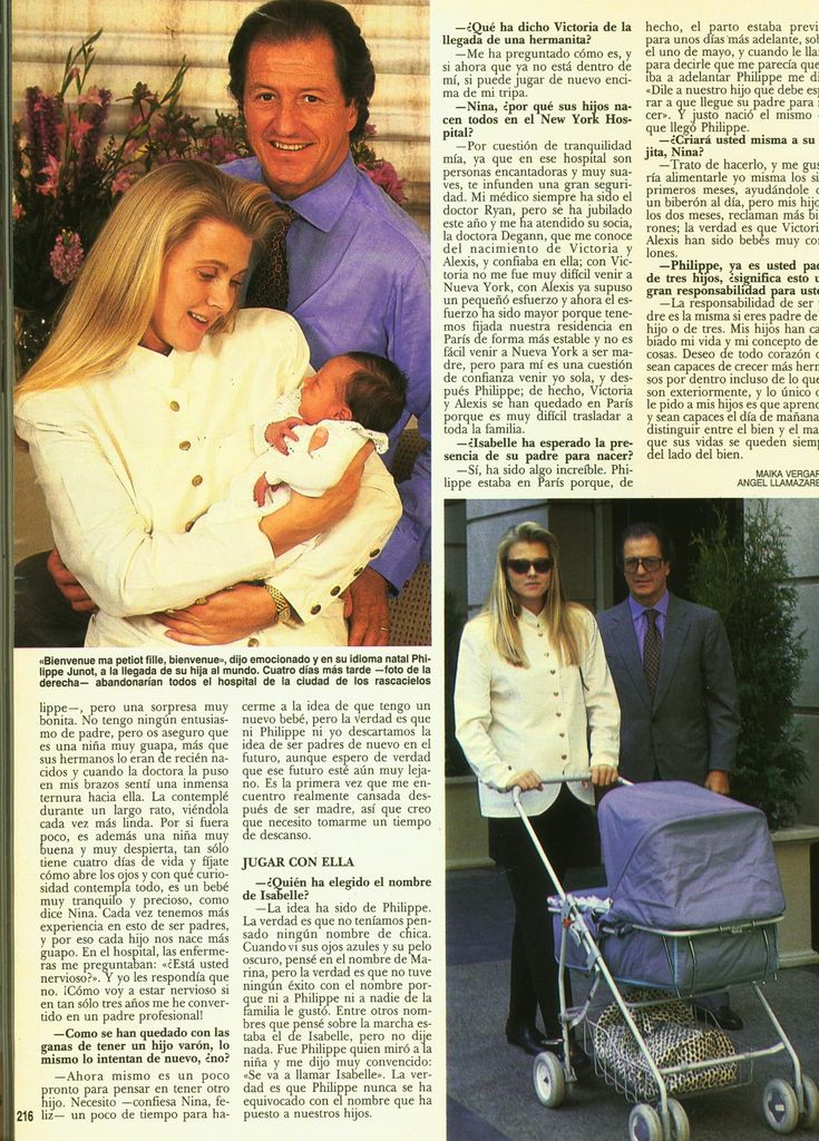 Hola 2439.9 mayo 1991 nacimiento Isabelle junot