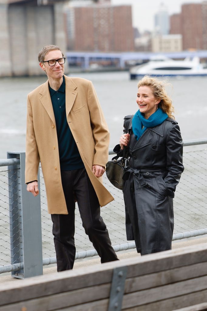 Cameron Diaz y Stephen Merchant en el rodaje de 'The Sham'