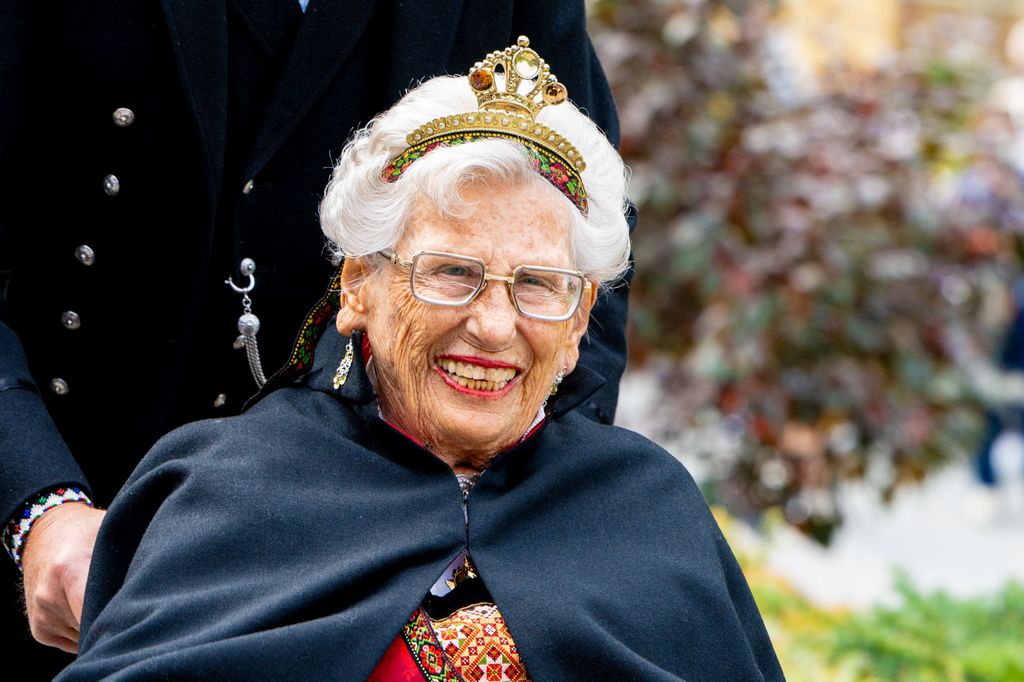 Astrid de Noruega en la boda de Marta Luisa y Durek Verrett