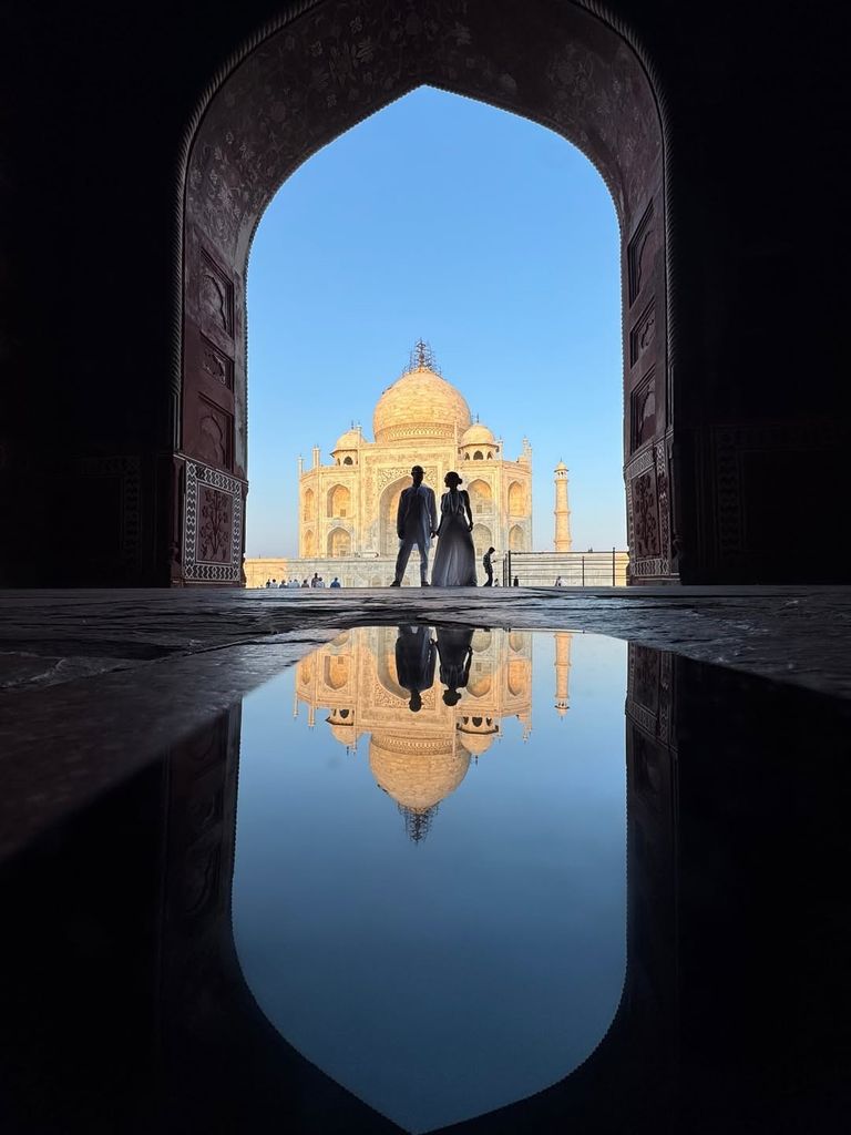 La conductora viajó a la India con su esposo y un grupo de amigos por su cumpleaños número 58. 