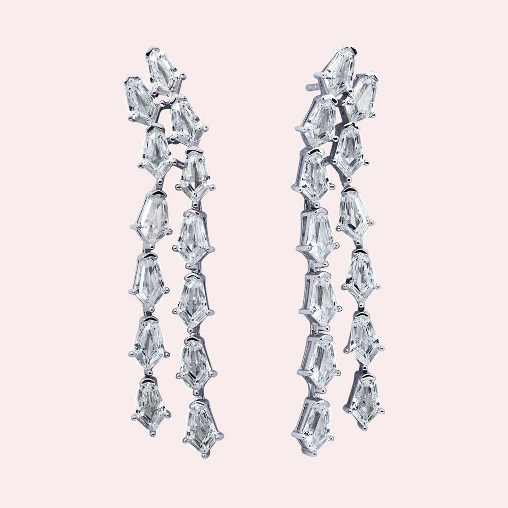 Pendientes largos Luce de circonitas VIDAL & VIDAL