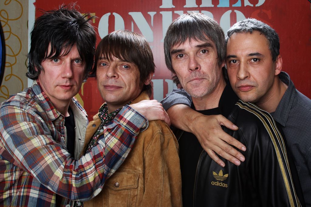 John Squire, Mani, Ian Brown y Reni de The Stone Roses 