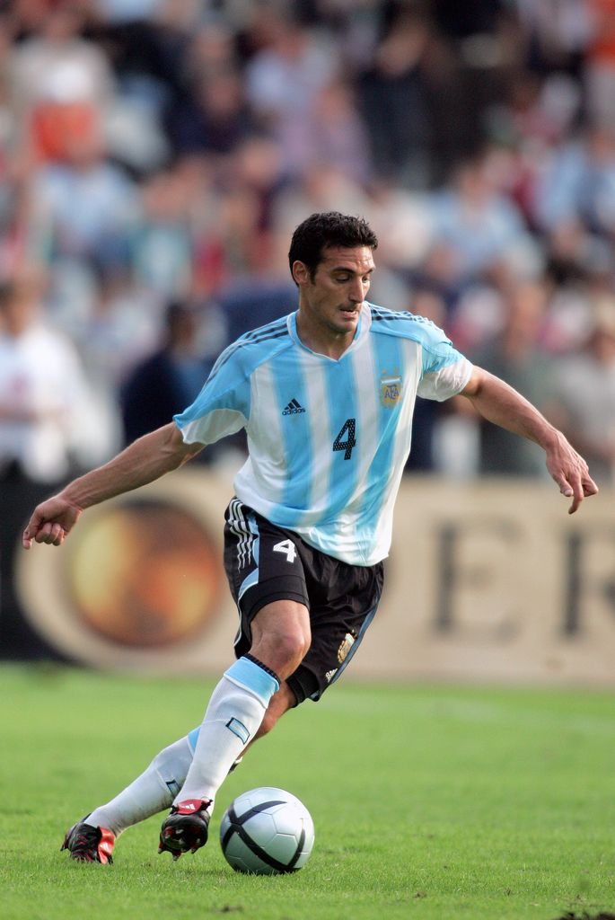 En el 2005 jugando con la selección argentina de fñutbol