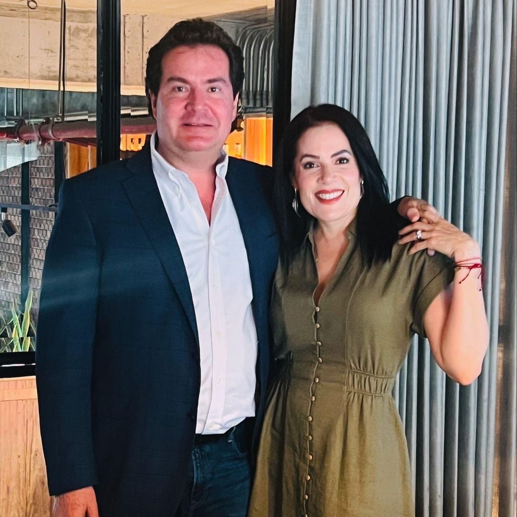 América Guinart y su esposo