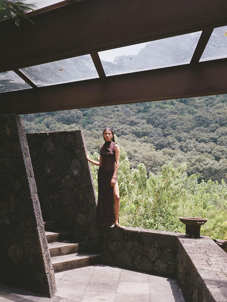 Neithan Herbert SS26 fotografíada en Casa Ayehualco.