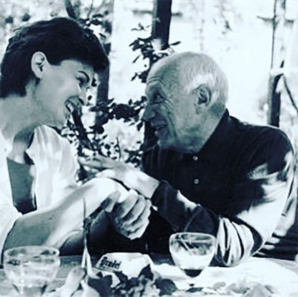 Lucía Bosé con Pablo Picasso