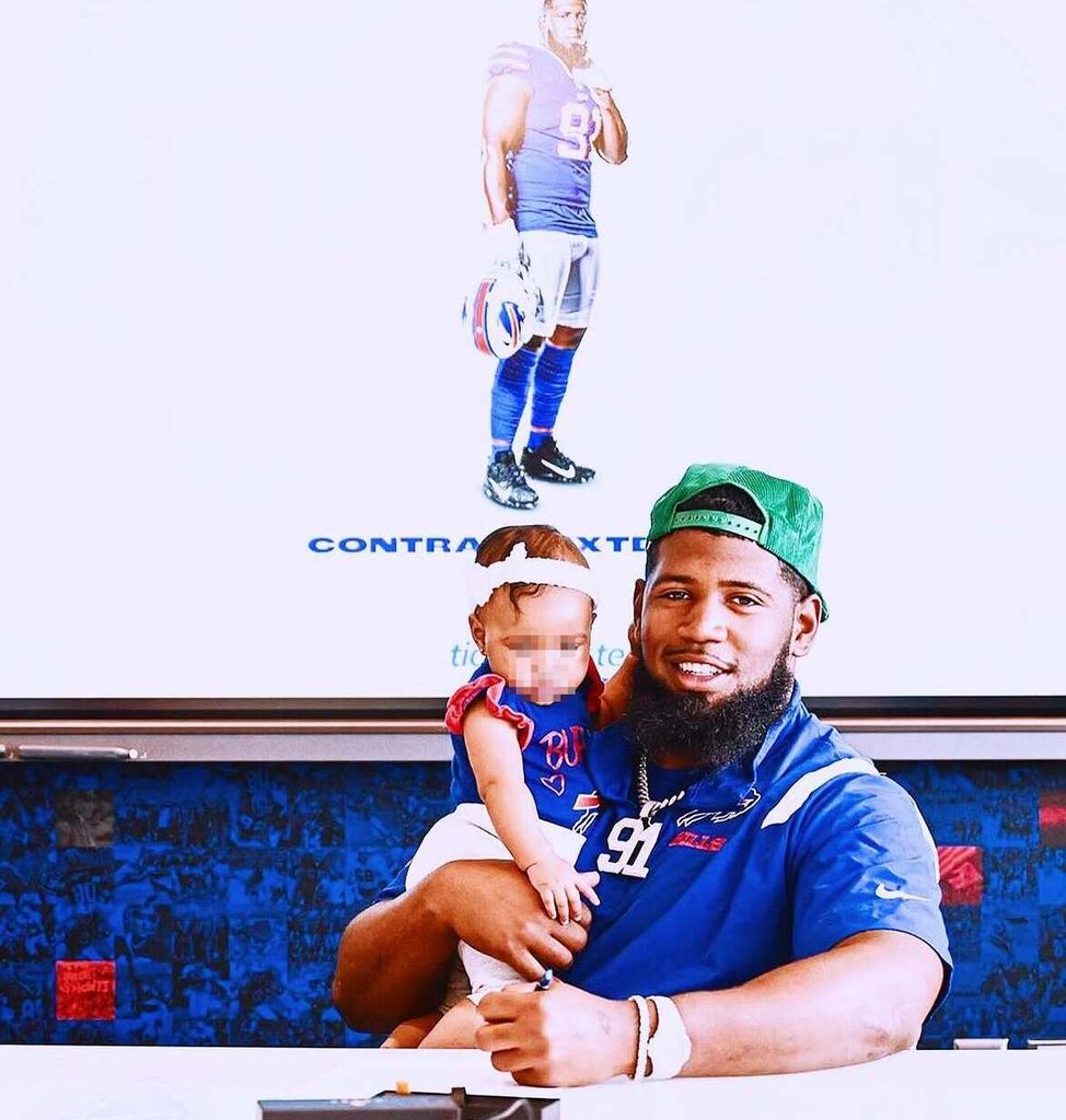El jugador de la NFL también tiene otra niña llamada Ava.