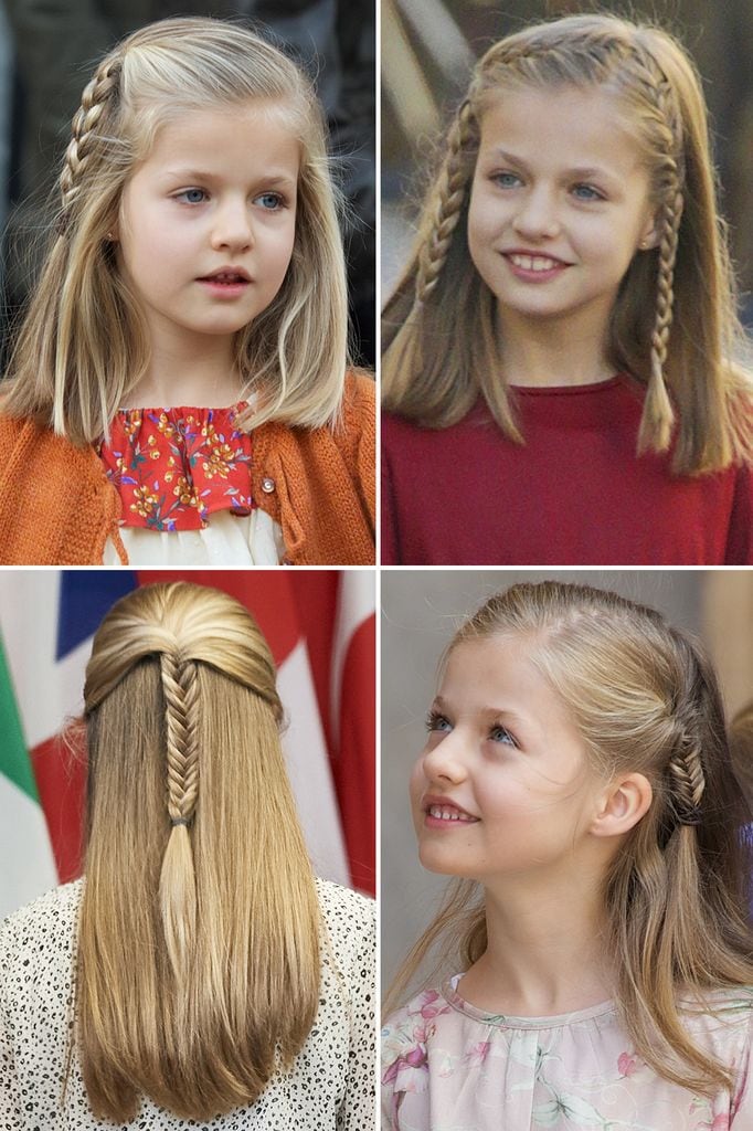 La evolución de las trenzas de Leonor