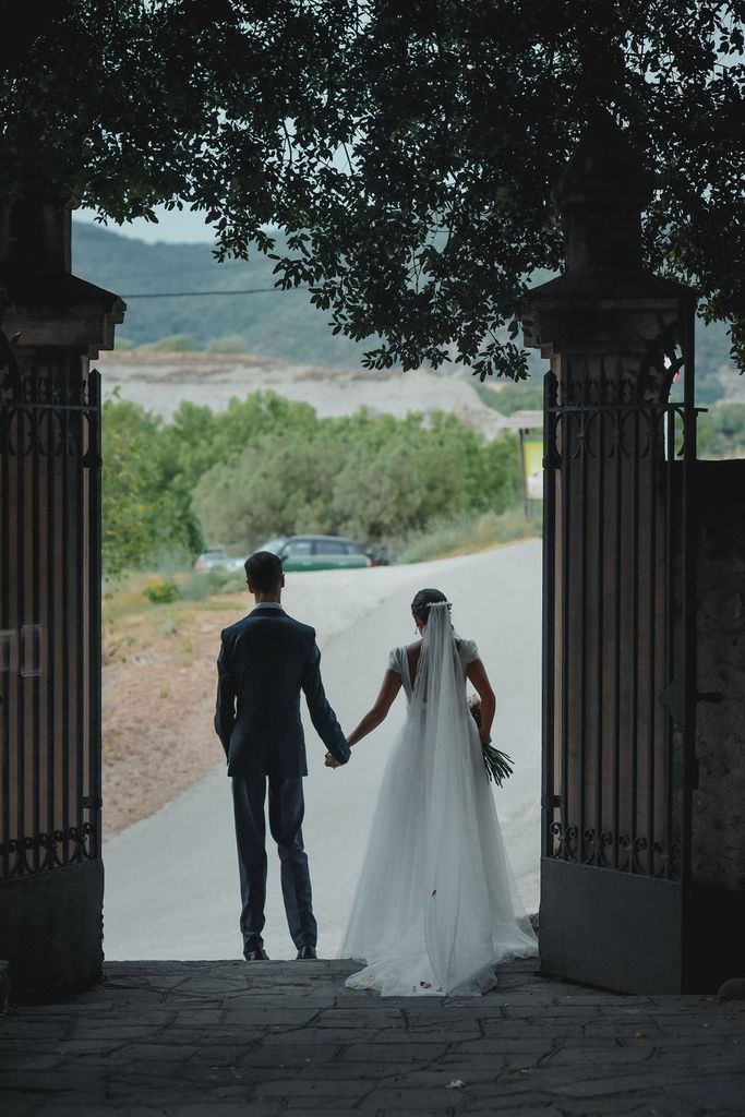 Álex Roca y Mari Carmen Maza el día de su boda