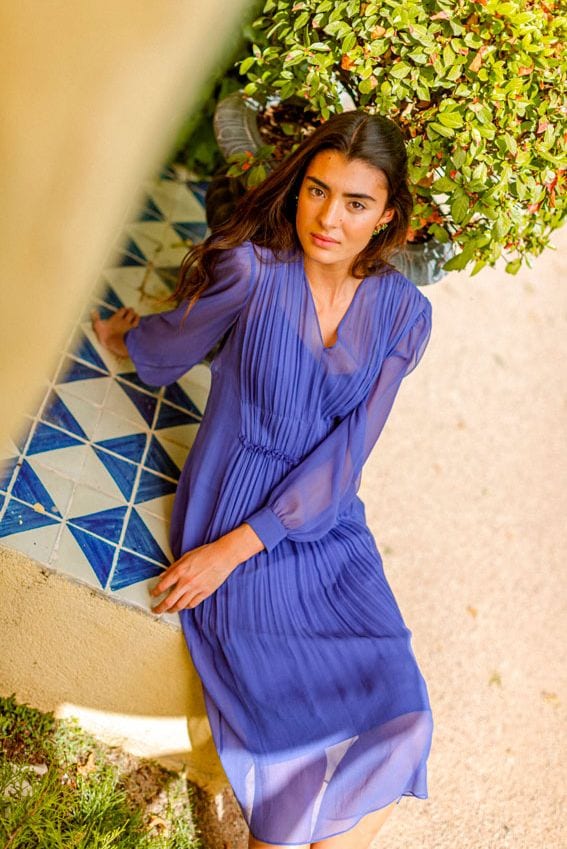 Olibati vestido azul