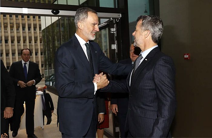 El rey Felipe y Federico de Dinamarca 