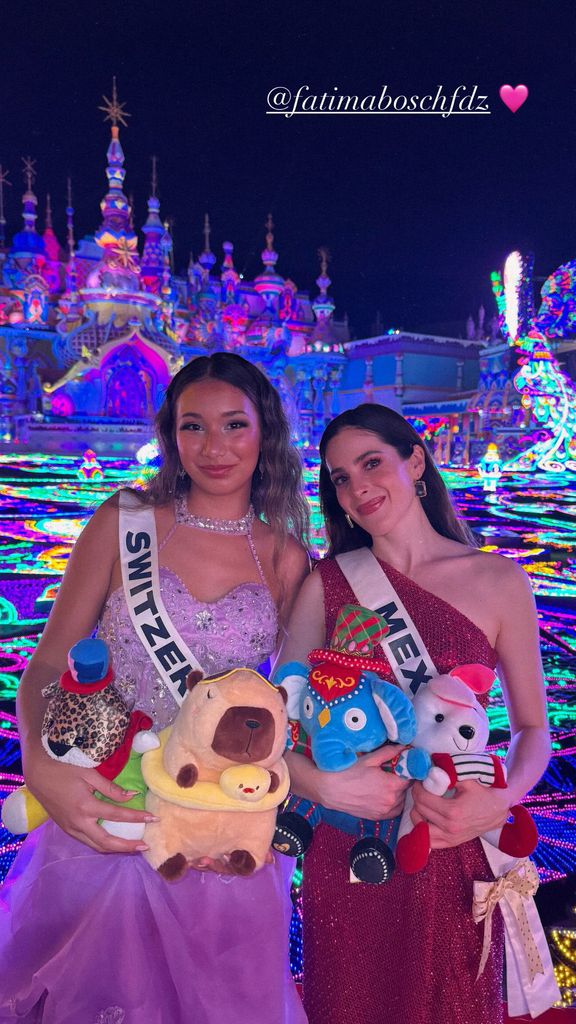 Naima Acosta y Fátima Bosch, en Miss Universe 2025