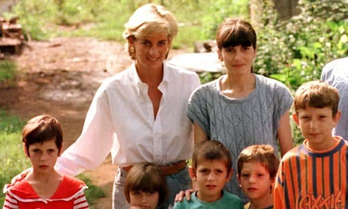 Diana de Gales en Bosnia en 1997