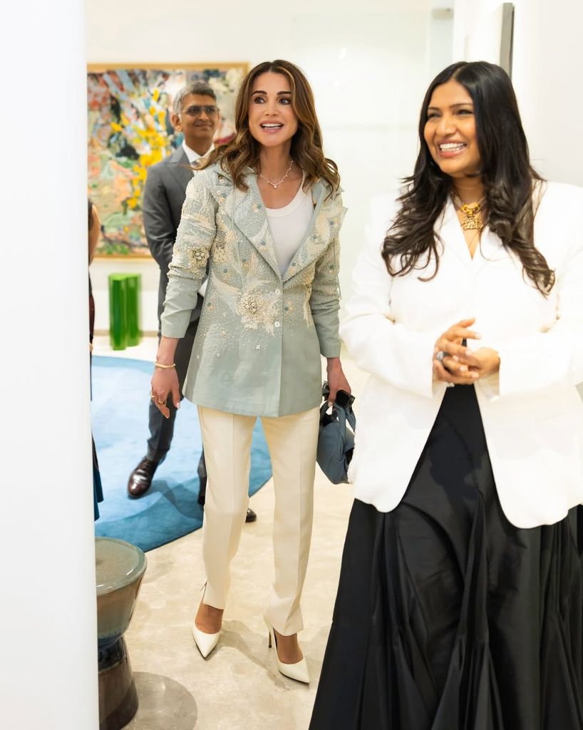 Rania de Jordania en Bombay.