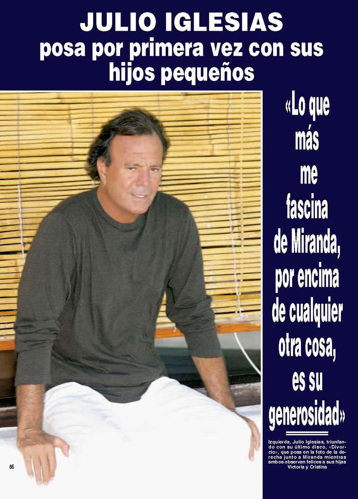 ¡HOLA! 3097. Entrevista a Julio Iglesias por Tico Medina