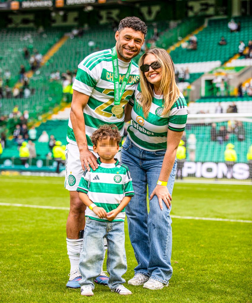 Los recién casados, el pasado 16 de mayo en el partido entre el Celtic y el Heart