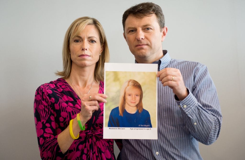 Los padres de Madeleine McCann, Kate y Gerry McCann