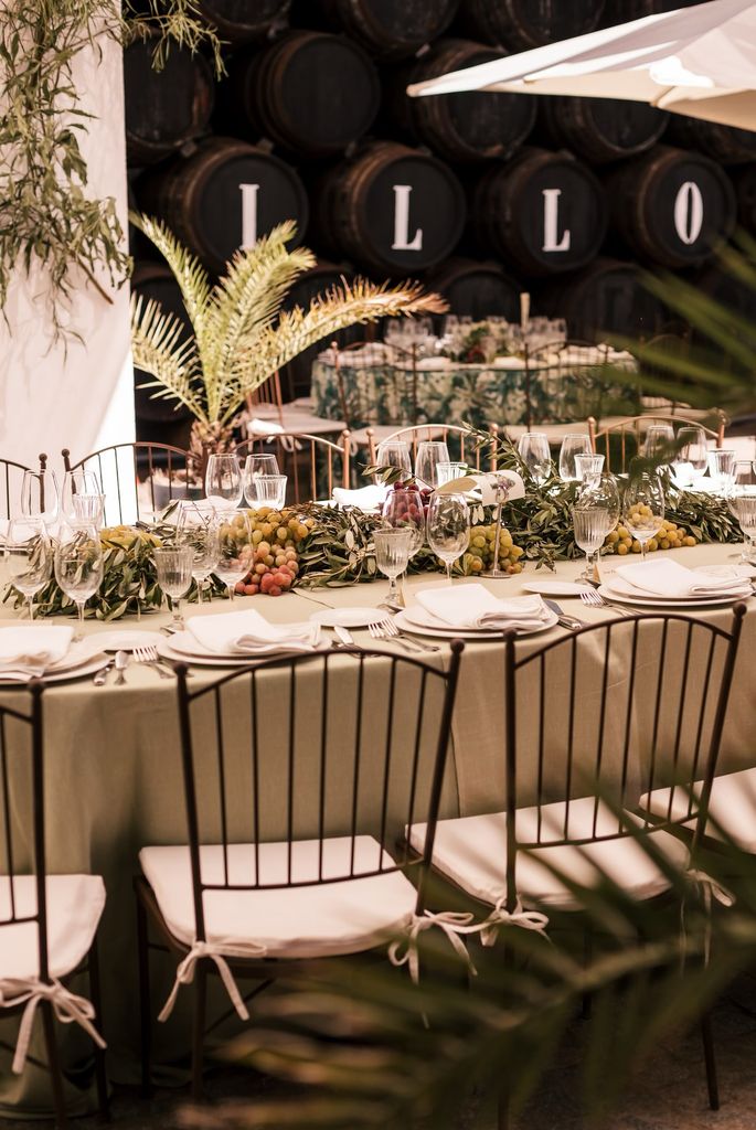 Decoración de bodas de primavera en el sur