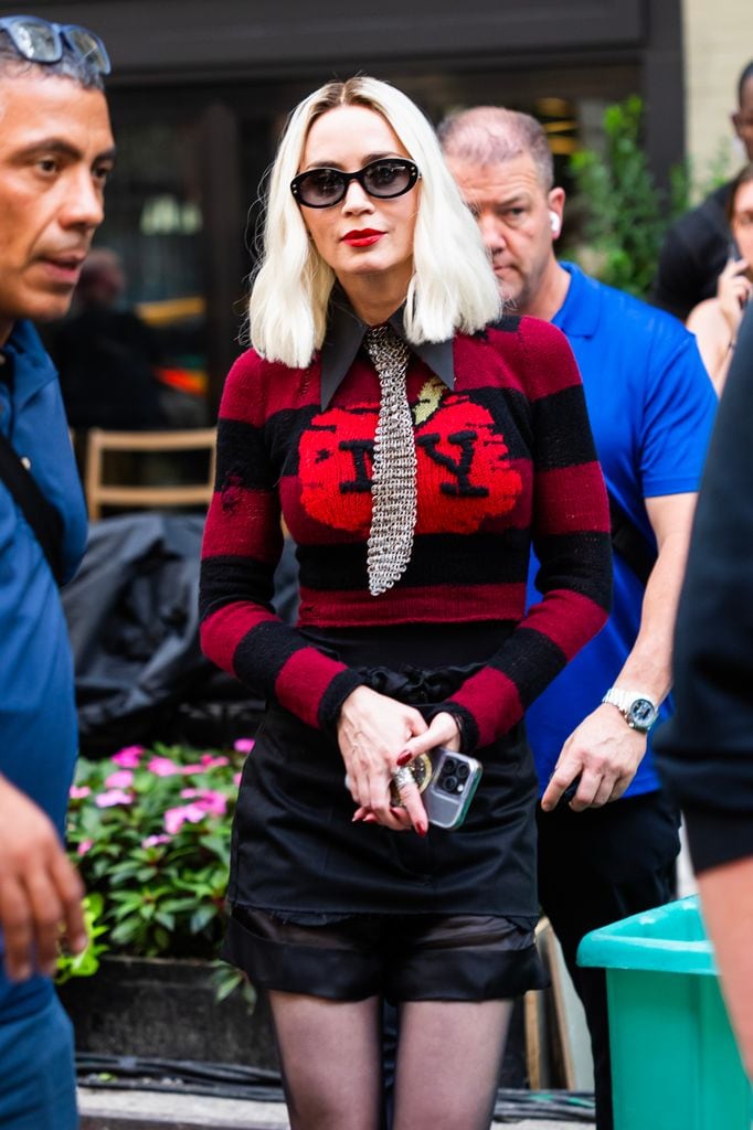 Emily Blunt en la grabación de 'The Devil Wears Prada 2' 