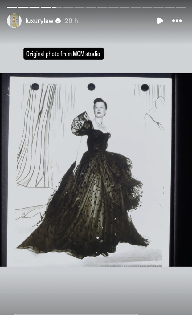 Law Roach compartió en sus redes sociales la inspiración original. 