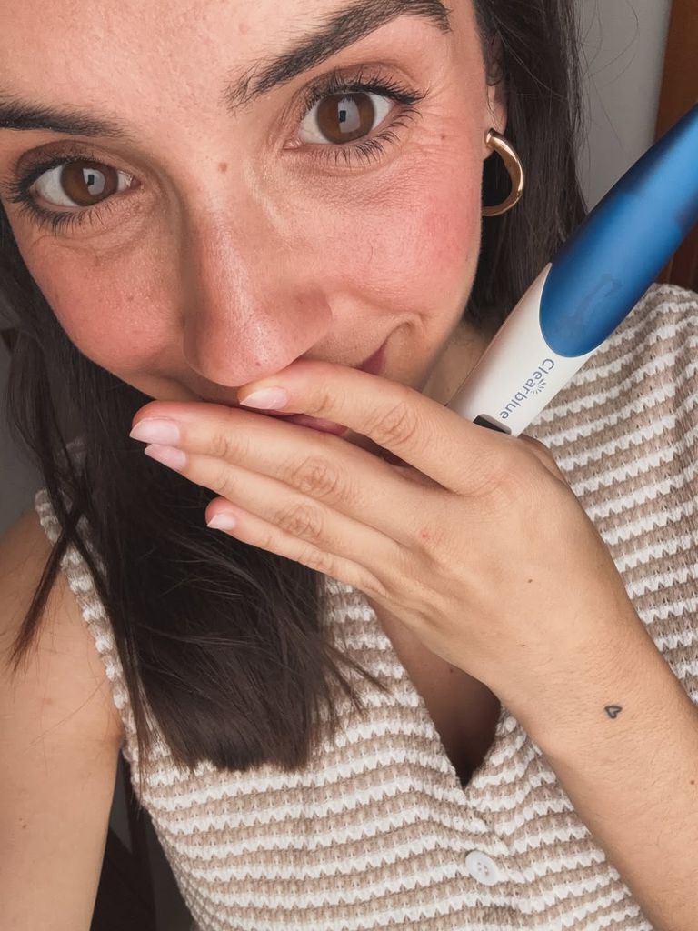 Rebeca, muy emocionada