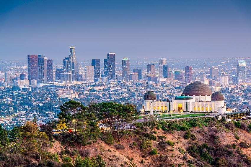 Observatorio Griffith en los Ángeles, un buen mirador al cartel de Hollywood