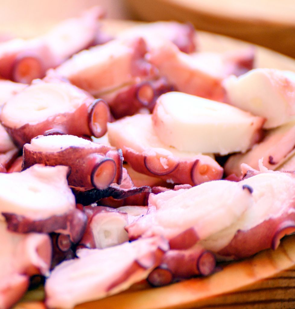 Pulpo, fuente de proteína de buena calidad.