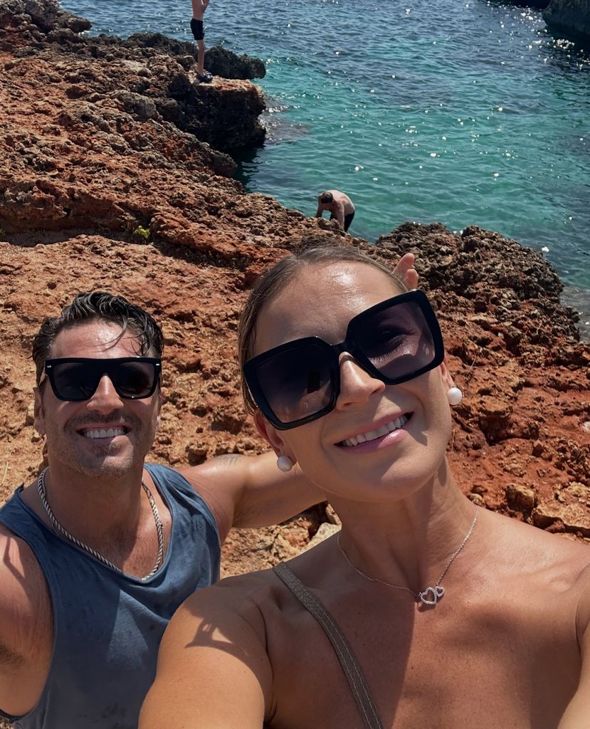 David Bustamante y su novia en Menorca