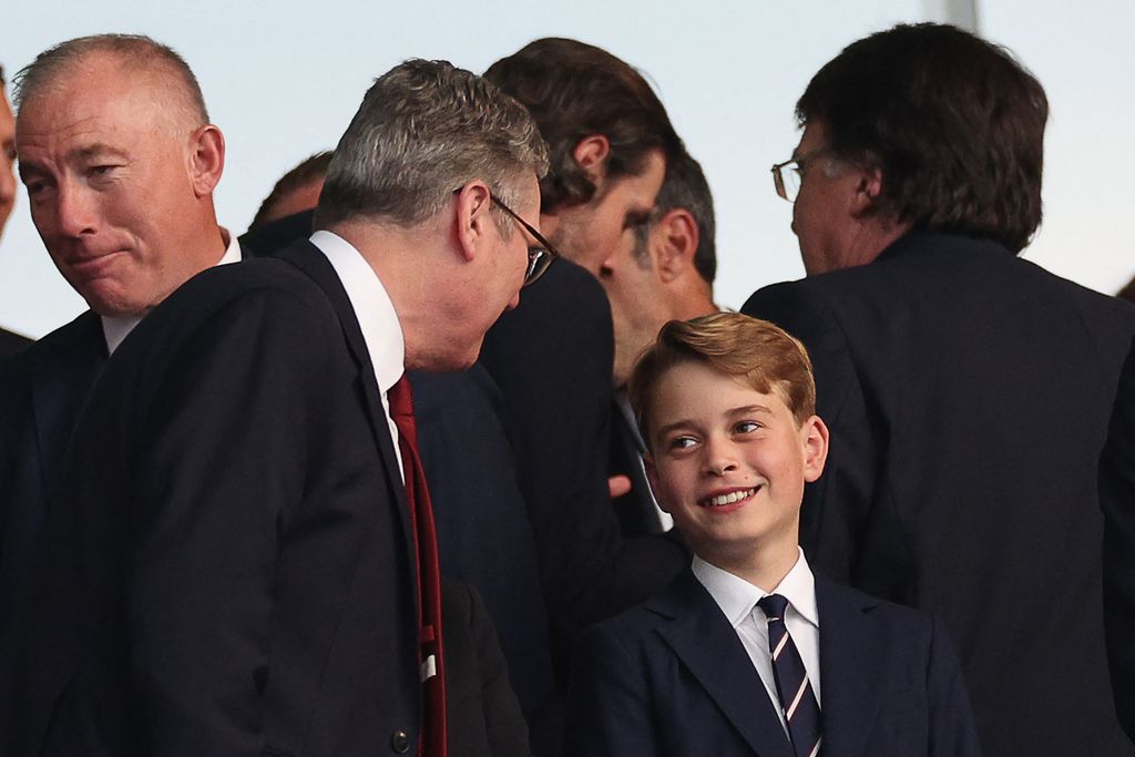El príncipe George viendo el partido de la Eurocopa el 14 de julio de 2024