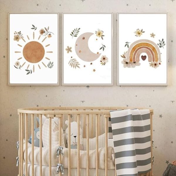 posters infantiles tonos tierra