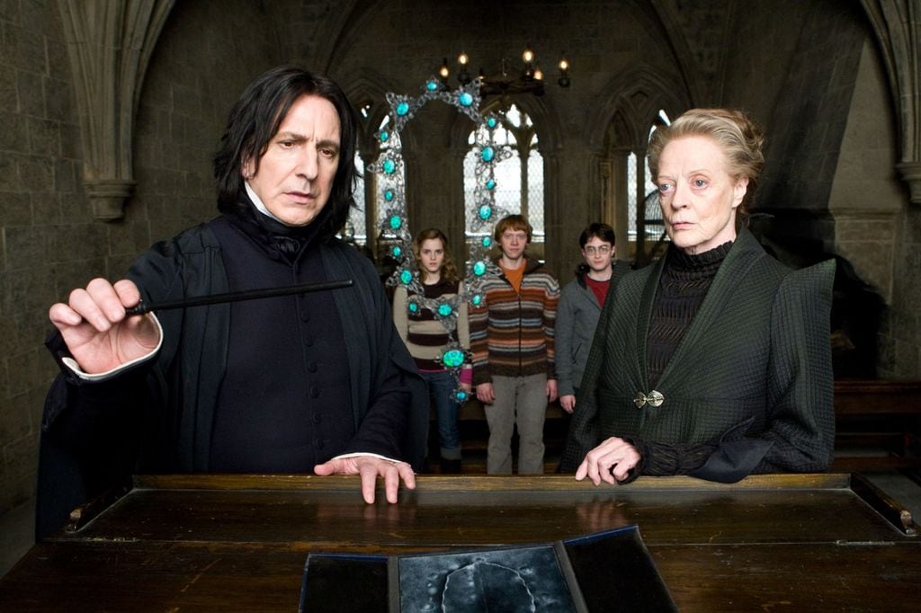  Maggie Smith y Alan Rickman en 'Harry Potter'
