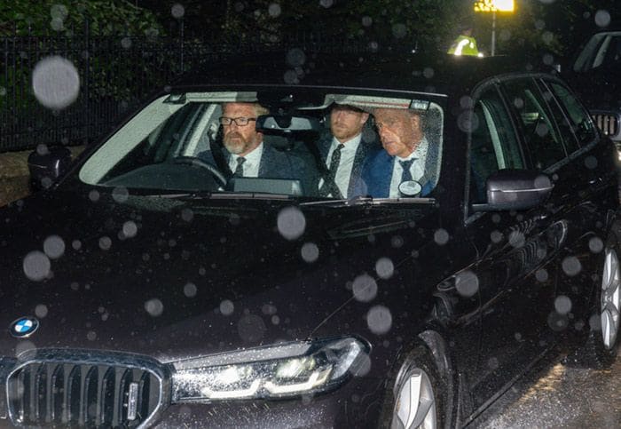 El príncipe Harry llegando a Balmoral