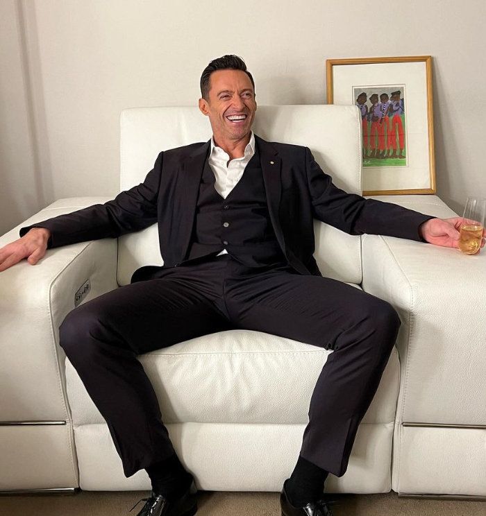 Hugh Jackman sonriendo 