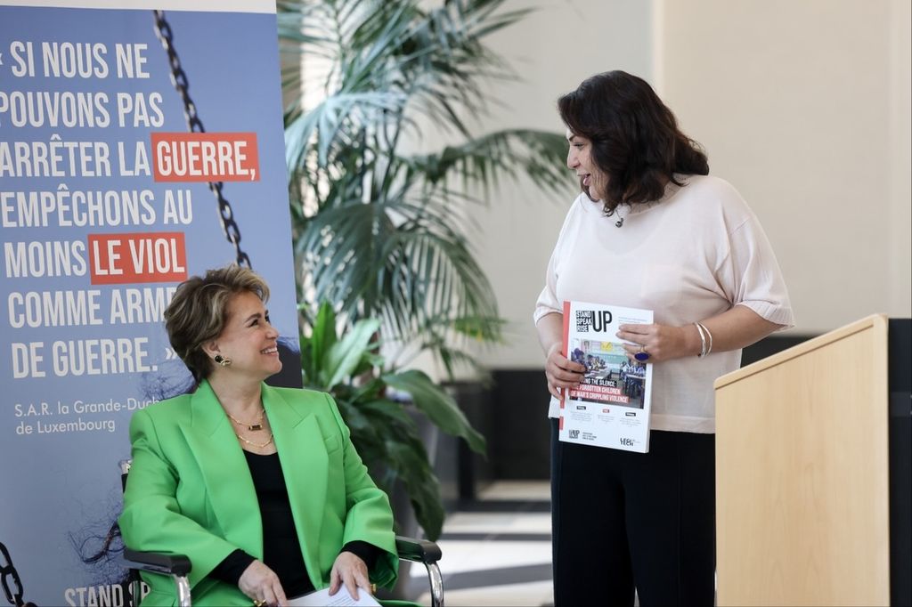 La gran duquesa María Teresa ha presentado la primera revista sobre violencia sexual en zsonas de conflicto en el mundo